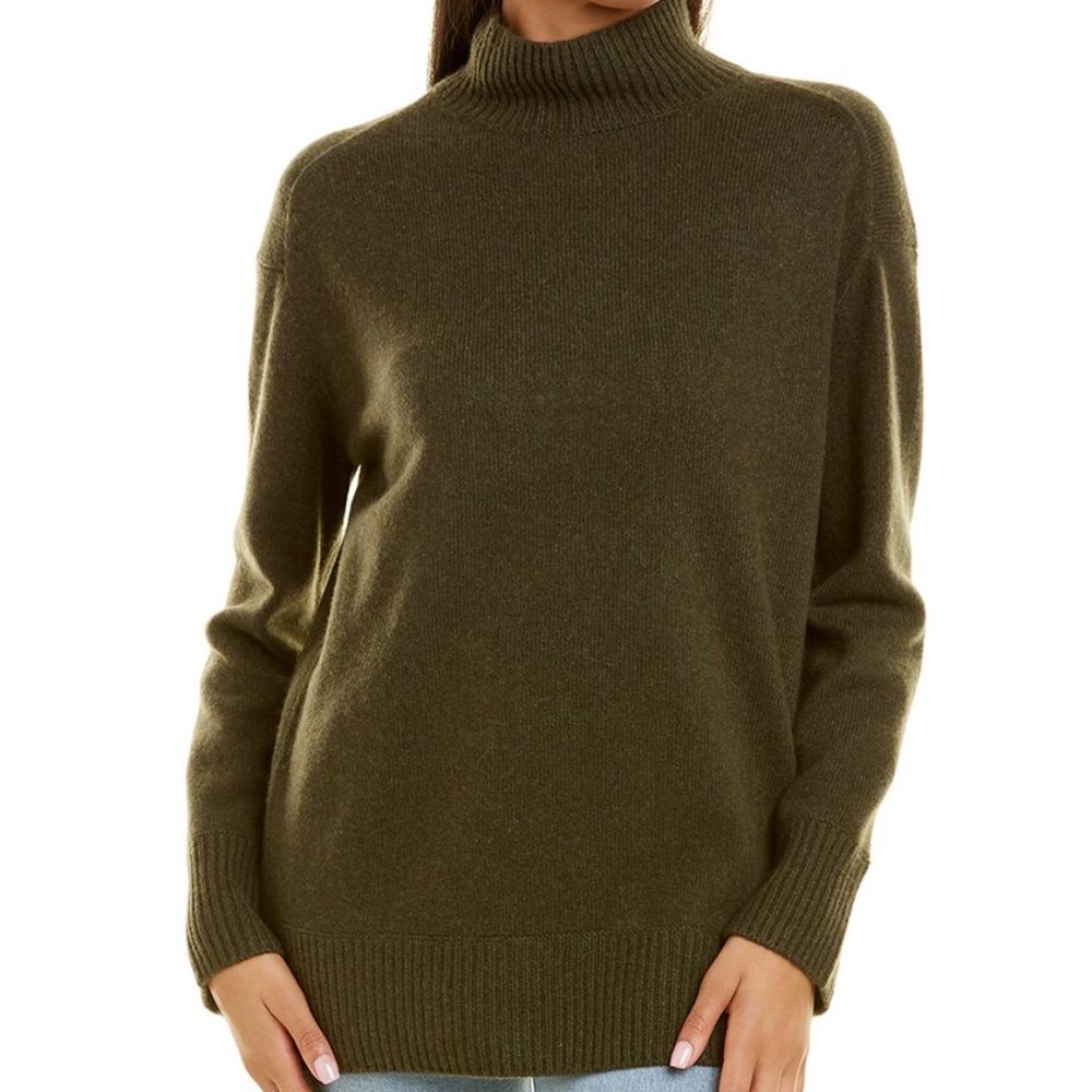 VINCE Cashmere Sweater In Forest Green New w/tags